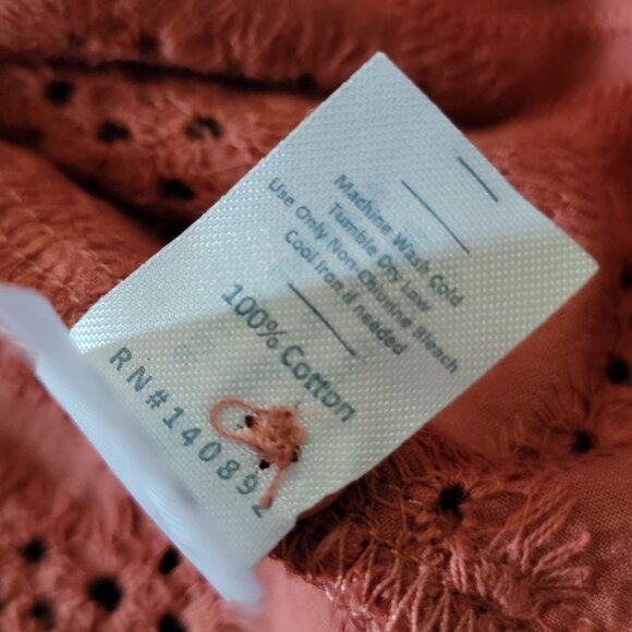 Marine Layer Willow Eyelet Embroidered Midi Dress Womens XS Prairie Cottagecore - Picture 3 of 5